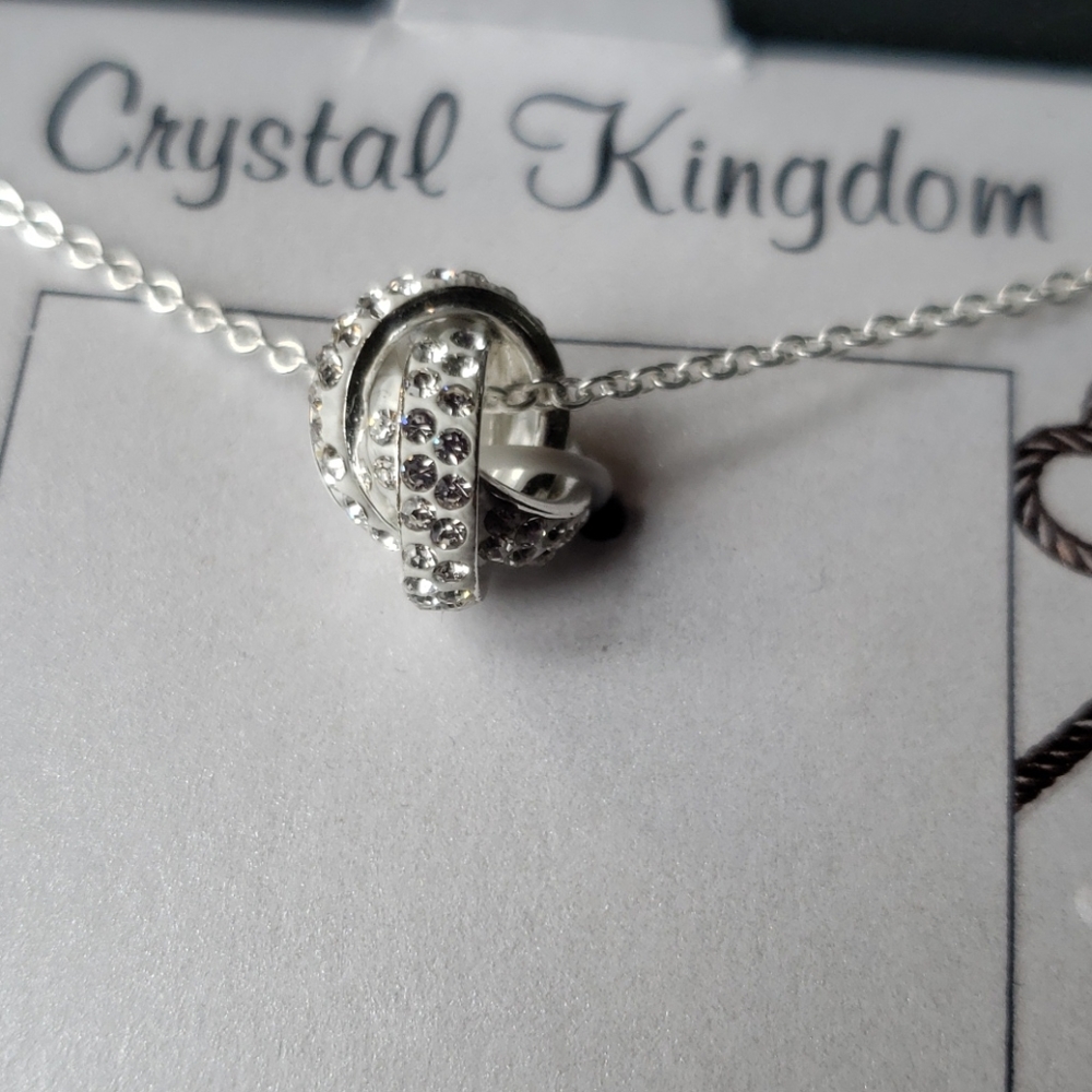 Crystal Kingdom Gen Crystal Silver-Plated Necklace - Picture 7 of 7